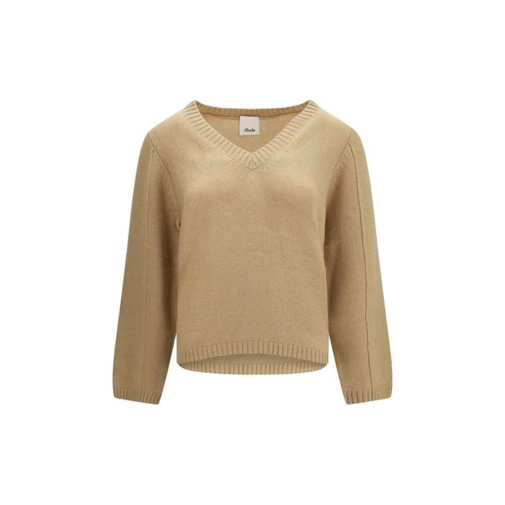 Allude Beige Cashmere Women's Sweater